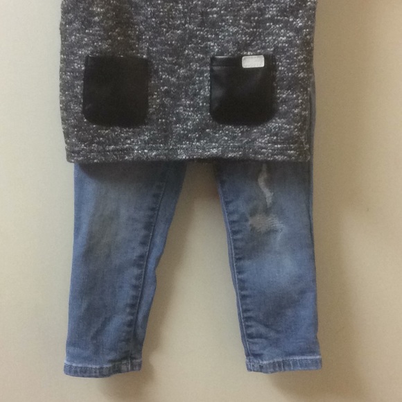 7 For All Mankind shirt/Gap elastic Sz 2Tpants - Picture 6 of 11